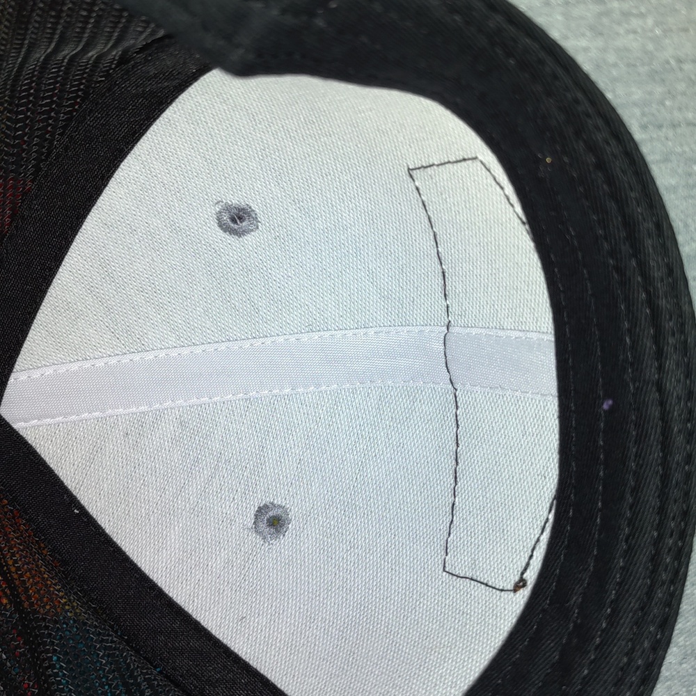 Netrush Leather Patch Trucker Mesh Snapback Hat C… - image 6